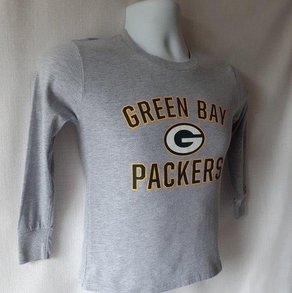 Green Bay Packers boys gray long-sleeve t-shirt - Picture 4 of 8